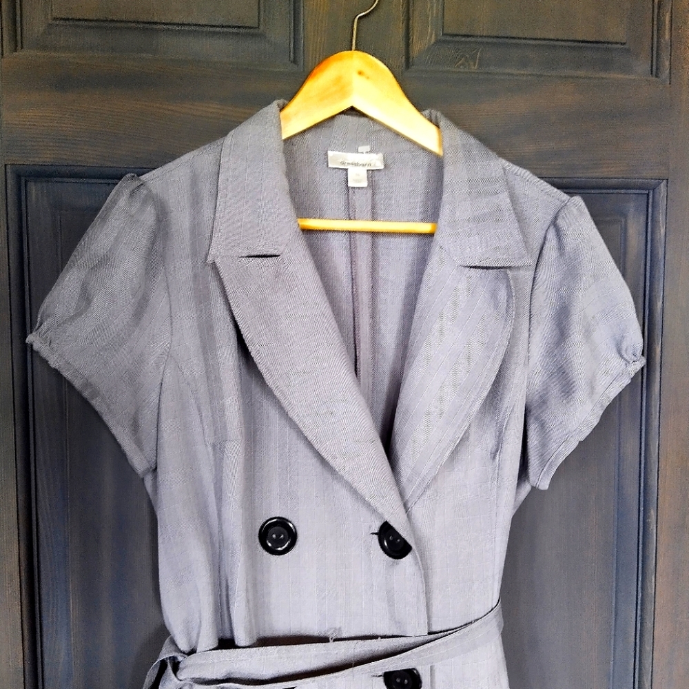 Gray Business Casual Dress Dress Barn Sz 16